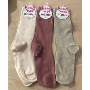 Mamia Fashion Socks Size 9-11 Women's 3 Pairs Multi-Colors- NWT